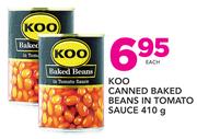 Koo Canned Baked Beans In Tomato Sauce-410g Each