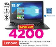 Lenovo 15.6" Intel Celeron Notebook IDEAPAD 110
