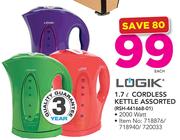Logik 1.7Ltr Cordless Kettle Assorted RSH-441668-01-Each