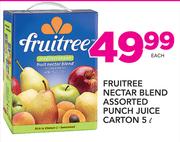 Fruitree Nectar Blend Assorted Punch Juice Carton-5Ltr