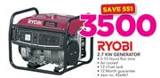 Ryobi 2.7KW Generator