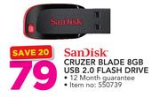 SanDisk Cruzer Blade 8GB USB 2.0 Flash Drive