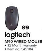 Logitech M90 Wired Mouse