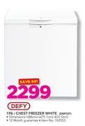 Defy 196Ltr Chest Freezer White DMF507