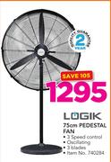 Logik 75cm Pedestal Fan