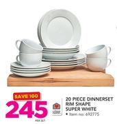 Always Home 20 Piece Dinnerset Rim Shape Super White-Per Set