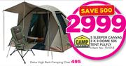 Camp Master 5 Sleeper Canvas 3 x 3 Dome 505 Tent Fulfly