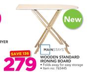 Mainstays Wooden Standard Ironing Board