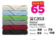 Casa 3/4 Fitted Sheet