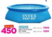 Intex 244 x 76cm Easy Set Pool