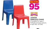 Junior Sunny Armless Chair-For 2
