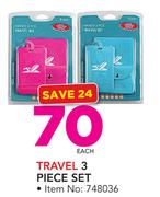 Travel 3 Piece Set-Each