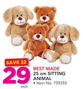 Best Made 25cm Sitting Animal-Each