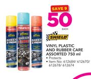 Shield Vinyl Plastic And Rubber Care Assorted 750ml-Each