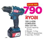 Ryobi 18V Li-ion Cordless DRILL CLD-180