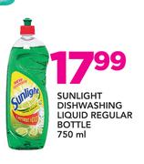 Sunlight Dishwashing Liquid Regular Bottle-750ml