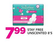 Stay Free Unscented 8's Pack
