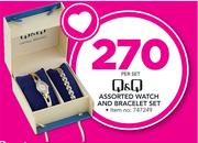 Q&Q Watch And Bracelet Set-Per Set