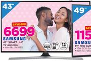 Samsung 43” Smart UHD TV 43MU7000