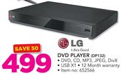LG DVD Player DP132