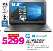 HP 15.6” Intel Celeron N3060 Notebook 14-BS019NI
