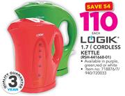 Logik 1.7Ltr Cordless Kettle RSH-44166801-Each