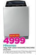Hisense 16kg Top Load Washing Machine WTQ1602S
