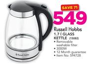 Russell Hobbs 1.7Ltr Glass Kettle