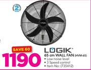 Logik 65cm Wall Fan HVM-65