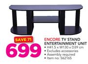Encore TV Stand Entertainment Unit (H41.5 x W130 x D39cm) Excluding Accessories