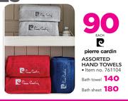 Pierre Cardin Hand Towels-Each