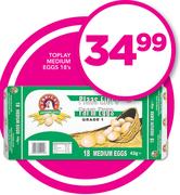 Toplay Medium Eggs 18’s