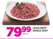 Lean Beef Mince Map-Per kg