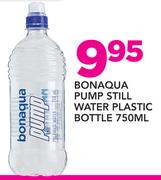 Bonaqua Pump Still Water Plsatic Bottle-750ml