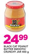 Black Cat Peanut Butter Smooth/Crunchy Jar-400g