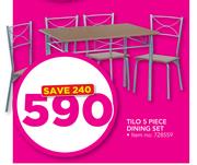 Tilo 5 Piece Dining Set