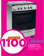Midea 4 Burner Gas Cooker LM61026