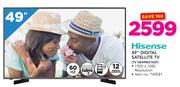 Hisense 49" Digital Satellite TV
