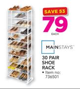 Mainstays 30 Pair Shoe Rack