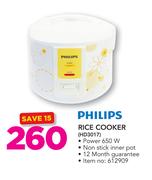 Philips 650W Rice Cooker HD3017