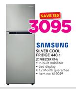 Samsung 440ltr Silver Cool Fridge RT4