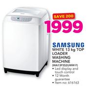 Samsung White 13Kg Top Loader Washing Machine WA13F5S2UWW F
