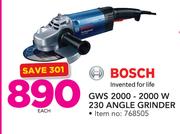 Bosch GWS 2000-2000W 230 Angle Grinder