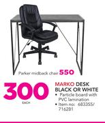 Marko Desk Black Or White-Each