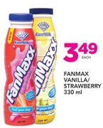 Fanmax Vanilla/Strawberry-330ml Each