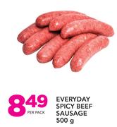 Everyday Spicy Beef Sausage-500g