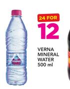 Verna Mineral Water-24 x 500ml