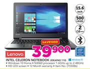 Lenovo 15.6" Celeron Notebook IDEAPAD 110