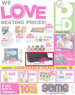 Game Kenya : We Love Beating Prices (8 Feb - 21 Feb 2018), page 1