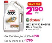 Castrol GTX 20W 50 Engine Oil-500ml